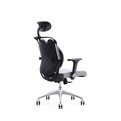 Chaises ergonomiques modernes en cuir de bureau de pliage de base d'alliage d'aluminium de chaise d'unité centrale
