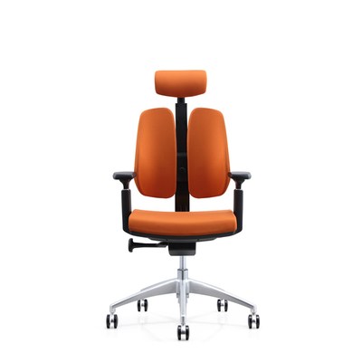 Conception ergonomique de la base 3D d'alliage d'aluminium de pivot de chaise de cuir de selle de repose-pieds de retour