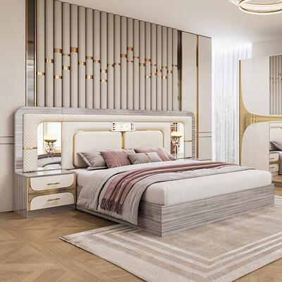 Foshan – ensemble de chambre à coucher turque bon marché, cadre de lit king Size, luxe, Suite de chambre à coucher moderne en bois, ensemble de meubles de chambre à coucher, vente en gros
