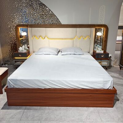 Foshan en gros Luxe Ensemble de chambre à coucher complet 5 pièces taille roi Lit Suite cadre en bois Ensemble de meubles de chambre moderne turc