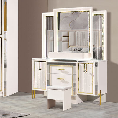 Bon prix Ensemble de meubles de chambre de luxe Ensemble de chambre italienne en cuir