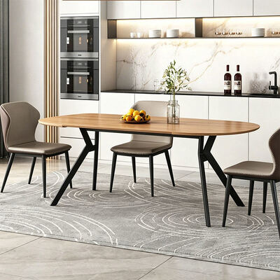 Table à manger nordique moderne extensible pliable en bois meubles de salle à manger minimaliste en bois massif