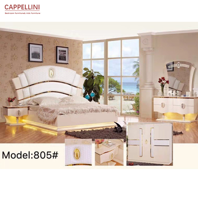 Conception italienne moderne du Roi Bedroom Sets Furniture 6pcs