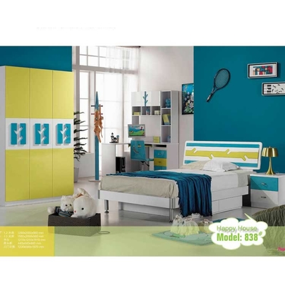 Les chambres à coucher de peinture à haute brillance d'enfants enfoncent 1280*2050*960mm
