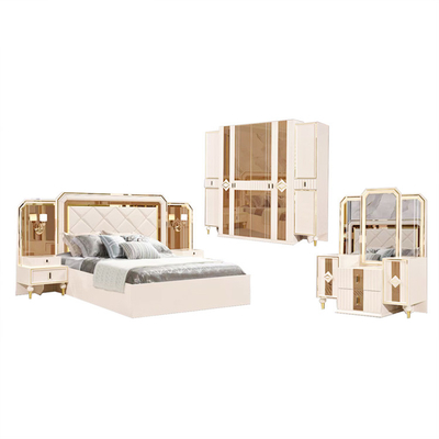Lit en bois solide de Cappellini Villia avec le Roi en bois Size Bedroom Set de forces de défense principale de tiroirs