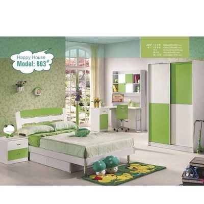 Lit des meubles 960mm des enfants modernes de chambres à coucher d'enfants de vert de Cappellini