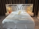 Lit en bois rustique Gray Style de mobilier pour chambre à coucher de tiroirs foncés modernes de luxe de noir