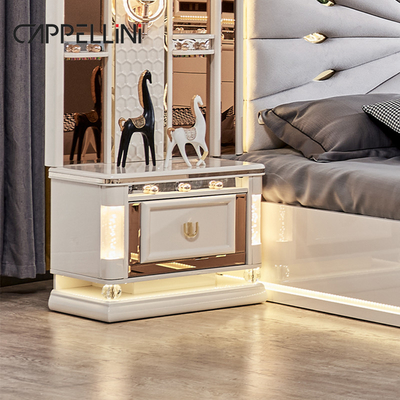 Luxe Royal Moderne cadre en bois Double lit King Size Tête de lit en cuir maison classique Reine Meubles en bois de chambre complète