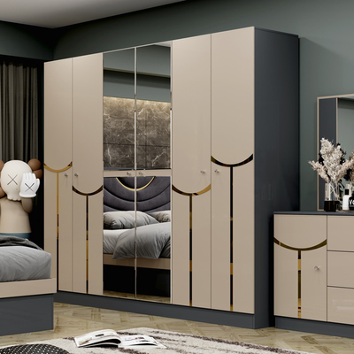 Vente en gros pas cher cadre en bois de luxe lit double king size maison moderne en MDF en bois turc ensemble de chambre à coucher