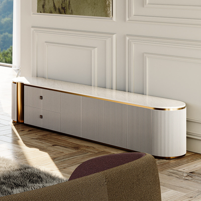 Armoire de télévision en bois moderne de luxe et table basse meubles de maison salle de séjour étagère de télévision en bois