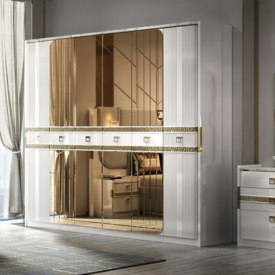 Ensembles de chambre à coucher king size en bois de luxe de style turc, lit double rembourré, chambre moderne, cadre en bois, ensemble complet de meubles de chambre à coucher