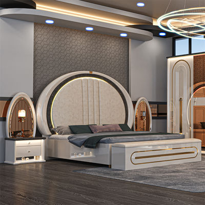 Ensembles de chambre à coucher turcs complets, meubles de chambre à coucher, lit king size, cadre en bois royal, meubles de chambre à coucher modernes et luxueux