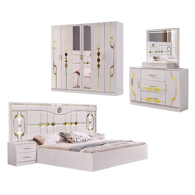 New Design Wooden Frame king Size Bedroom Sets Furniture Double Bed Room Modern Luxury Wood Full Home Bedroom Furniture Set