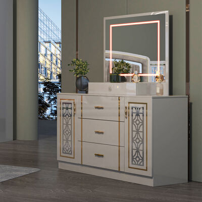 Gros de 5 pièces de meubles de chambre modernes maison appartement cadre en bois complet lit double de luxe king size