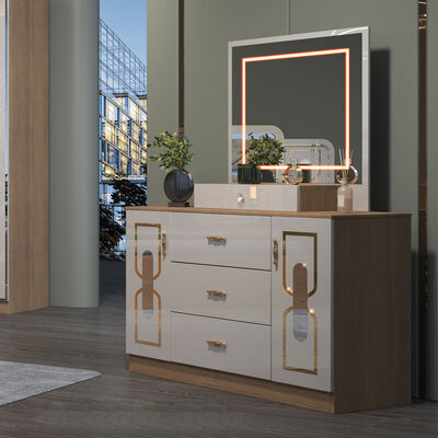 Ensemble de chambres à coucher, meubles de chambre, lit de luxe.