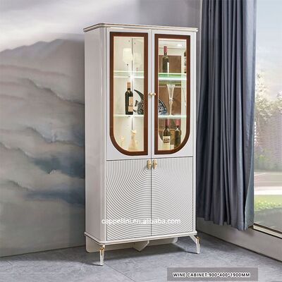 Ensemble de table et chaises de salle à manger de luxe élégant 6 places Meubles de maison Rangement Blanc Ensemble complet moderne Grand ensembles de salle à manger en bois