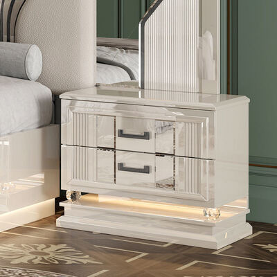 Chambre moderne pour adultes de style turc Suite à deux lits Entrepôt à la maison Armature en bois Luxe King Size Ensemble complet de meubles de chambre