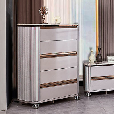 Lit double en cuir de luxe contemporain Ensemble de chambre à coucher complet Maître de chambre cadre en bois Ensemble de meubles de chambre moderne King Size