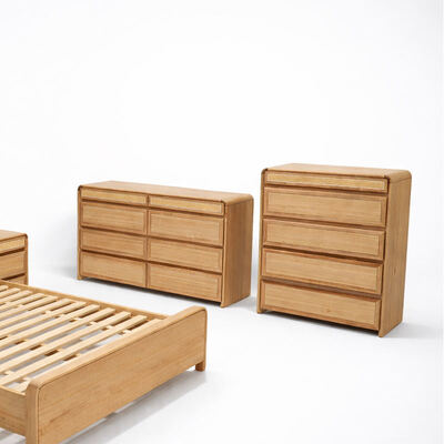 Ensemble de chambres à coucher en bois massif classique américain