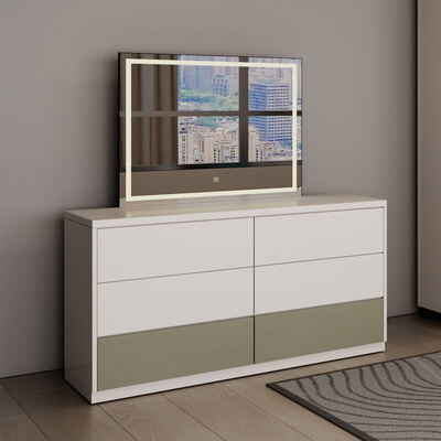 Salle de couchage complète en bois classique avec rangement, confortable minimaliste de luxe meubles de chambre moderne