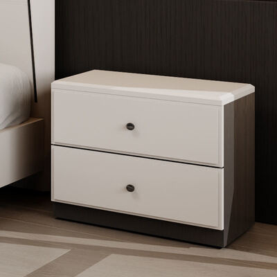 Ensemble de chambre moderne minimaliste en bois classique avec rangement