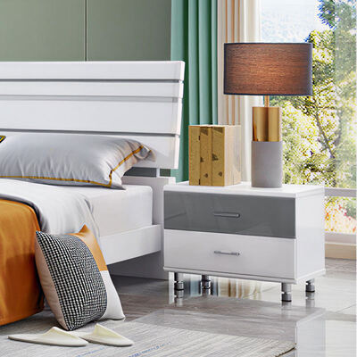 Ensemble de meubles de chambre à coucher Master Classic en bois de taille King Stockage Confortable haute qualité minimaliste Luxe Meubles modernes Chambre