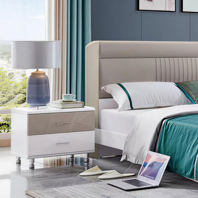 Chambre en bois, rangement minimaliste, confortable, de haute qualité, meubles de luxe moderne