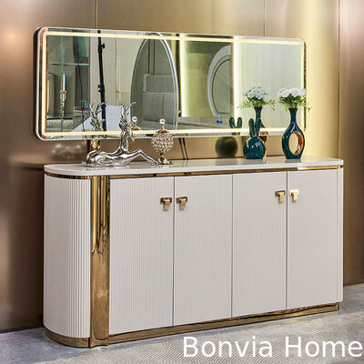 Ensembles de salle à manger de luxe modernes en bois blanc 6 places, meubles complets pour la maison, table de salle à manger en bois spacieuse et chaises