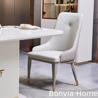 Ensembles de salle à manger de luxe modernes en bois blanc 6 places, meubles complets pour la maison, table de salle à manger en bois spacieuse et chaises