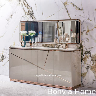 Commercial en gros Complète Modern Luxe Salle à manger Ensembles de meubles Pour la maison Entreposage Simple en bois 6 places Table à manger et chaises Ensemble