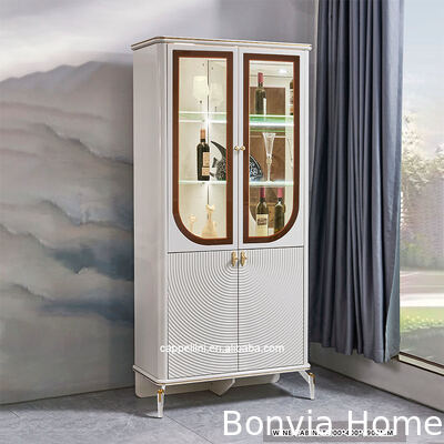 Ensemble de table et chaises de salle à manger de luxe élégant 6 places Meubles de maison Rangement Blanc Ensemble complet moderne Grand ensembles de salle à manger en bois