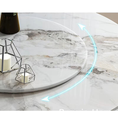 Meubles de salle à manger italiens de haute qualité Table longue en ardoise et jambes en acier