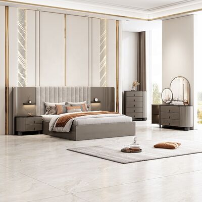 Juego De Muebles Para Dormitorio Ensemble de meubles de chambre moderne Hôtel de luxe Maître de chambre roi Taille Lit maison Meubles Ensemble de chambre