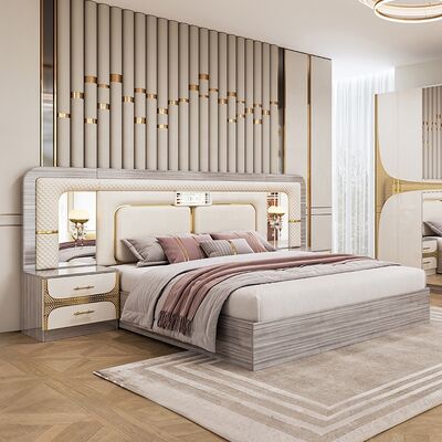 Foshan – ensemble de chambre à coucher turque bon marché, cadre de lit king Size, luxe, Suite de chambre à coucher moderne en bois, ensemble de meubles de chambre à coucher, vente en gros