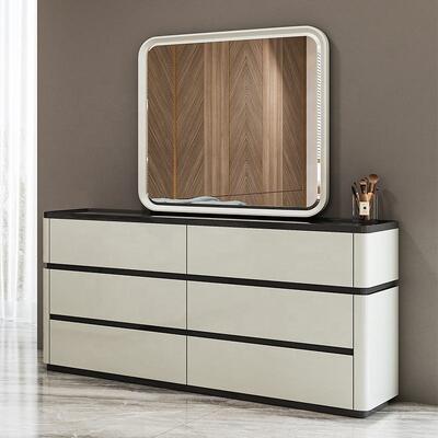 Chambre a Coucher Complet ensembles de Chambre de luxe tête de lit éclairée lit king Size cadre en bois Double ensemble de meubles de Chambre moderne