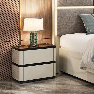 Chambre a Coucher Complet ensembles de Chambre de luxe tête de lit éclairée lit king Size cadre en bois Double ensemble de meubles de Chambre moderne
