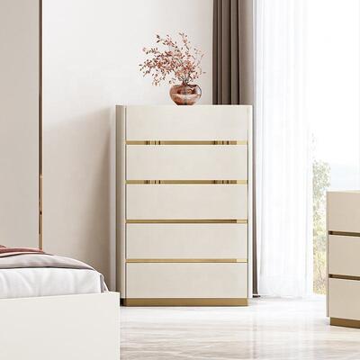 Lieux de luxe légers Meuble De Chambre Moderne Ensemble complet de chambre à coucher Meubles cadre en bois Double Luxe King Size Ensemble de chambre à coucher