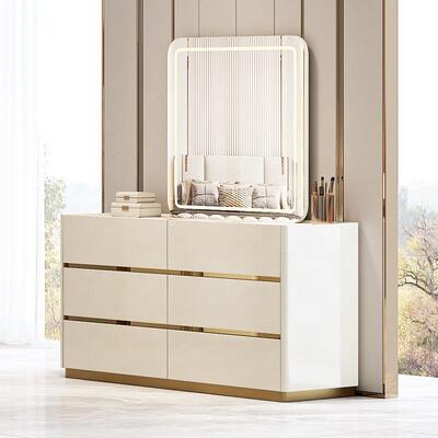 Lieux de luxe légers Meuble De Chambre Moderne Ensemble complet de chambre à coucher Meubles cadre en bois Double Luxe King Size Ensemble de chambre à coucher