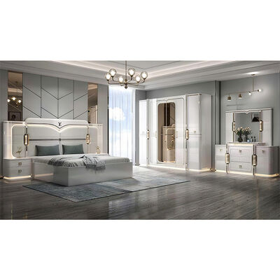 Ensembles De Chambre Coucher king Size Ensembles De Chambre De luxe maison Chambre Double en bois ensemble De meubles De Chambre moderne turc en bois
