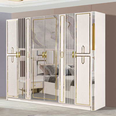 Bon prix Ensemble de meubles de chambre de luxe Ensemble de chambre italienne en cuir