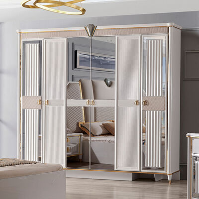 Couverture en velours moderne en arrière-plan Chambre en bois de taille royale Ensembles de lits Meubles de lit de reine