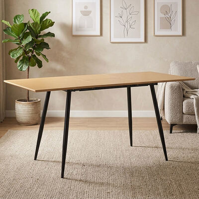 Prix de gros pas cher Table à manger pliante minimaliste Meubles de salle à manger Cuisine à domicile Table à manger extensible en bois moderne
