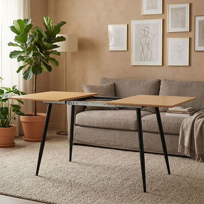 Prix de gros pas cher Table à manger pliante minimaliste Meubles de salle à manger Cuisine à domicile Table à manger extensible en bois moderne