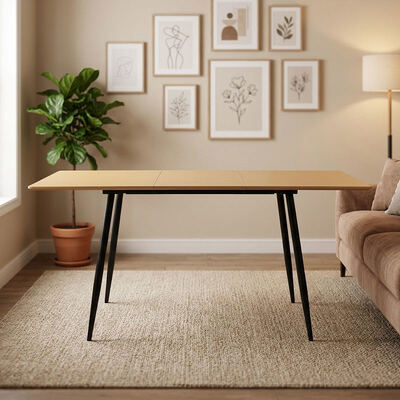 Prix de gros pas cher Table à manger pliante minimaliste Meubles de salle à manger Cuisine à domicile Table à manger extensible en bois moderne