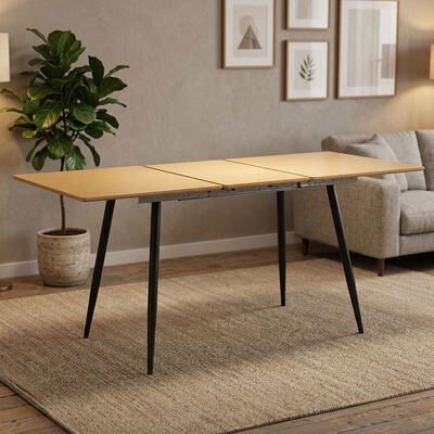 Prix de gros pas cher Table à manger pliante minimaliste Meubles de salle à manger Cuisine à domicile Table à manger extensible en bois moderne