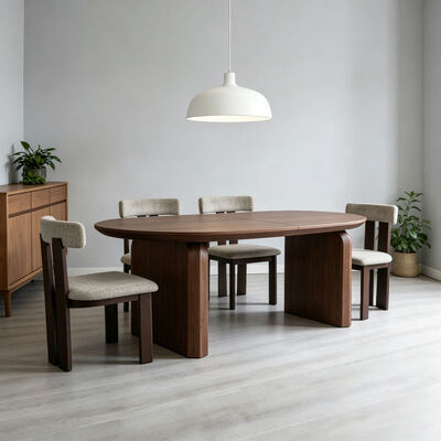 Table à manger pliable en bois moderne Meubles de salle à manger Réservatoire Nordique à domicile Luxe Table à manger extensible