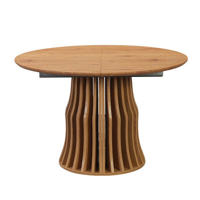 Vente en gros de tables à manger en bois modernes extensibles meubles de salle à manger pliants rondes réglables