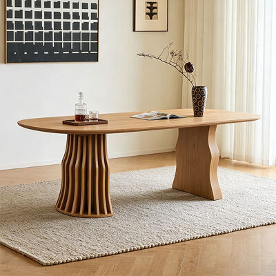 Vente en gros de tables à manger en bois modernes extensibles meubles de salle à manger pliants rondes réglables
