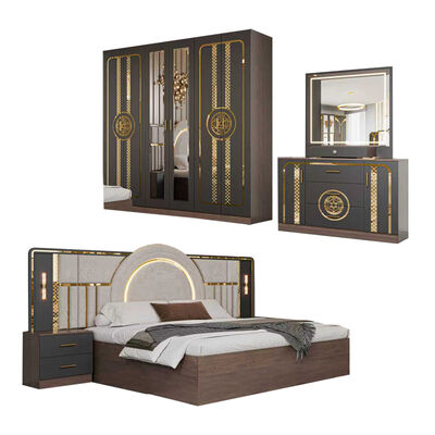 Mobilier de chambre à coucher moderne en gros pas cher Ensemble de meubles de chambre à coucher de grande taille Suite de chambre à coucher de cadre en bois