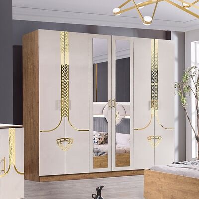 Ensemble Lit Armoire Et Coiffeuse Meubles Turcs Chambres à Coucher Luxe Lit King Size Meubles de Chambre en Bois Modernes